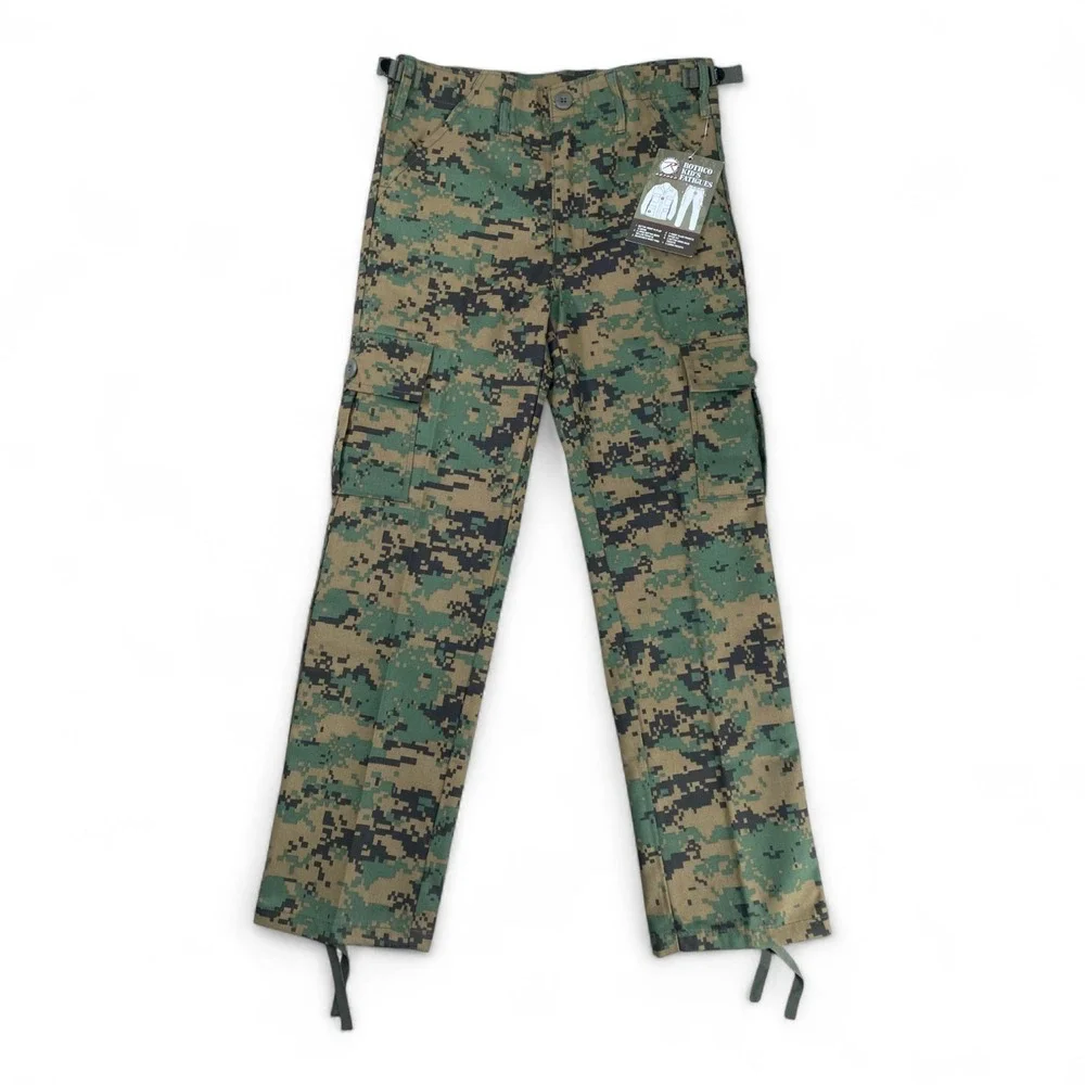 Rothco Camouflage Pants Kids Size Medium BDU Army Woodland Digital Camo NWT